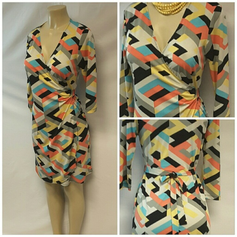 EMMA MICHELE, True Wrap Dress, size Small - Picture 6 of 8